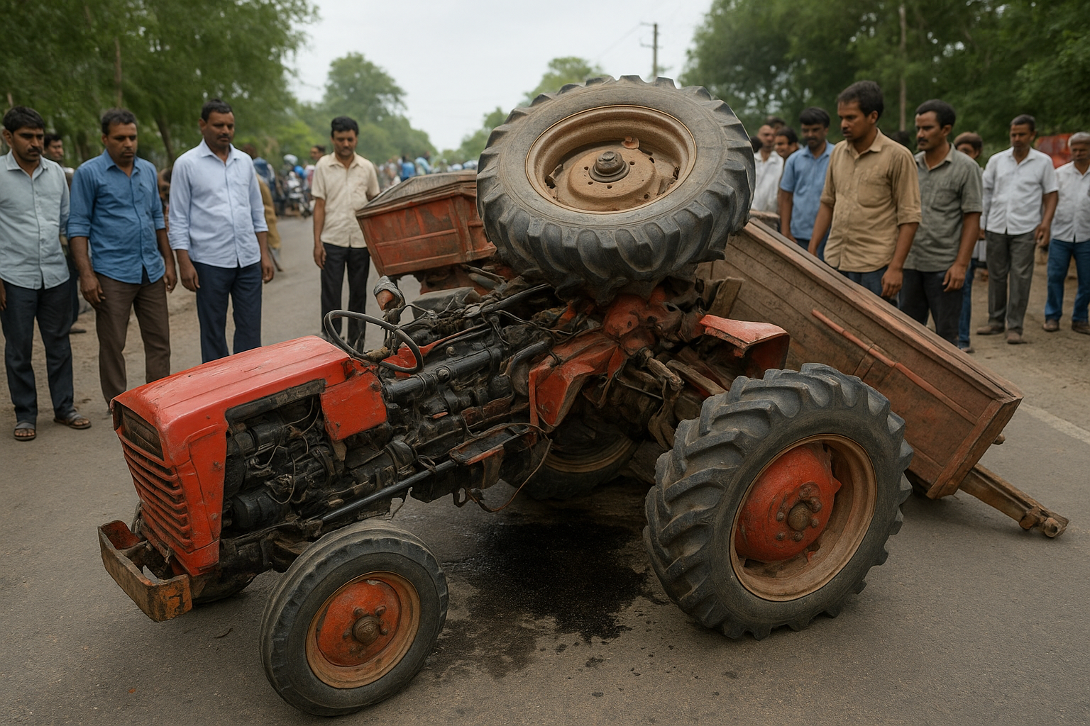 बझाङमा ट्याक्टर दुर्घटना, एक जनाको मृत्यु, चार घाइते